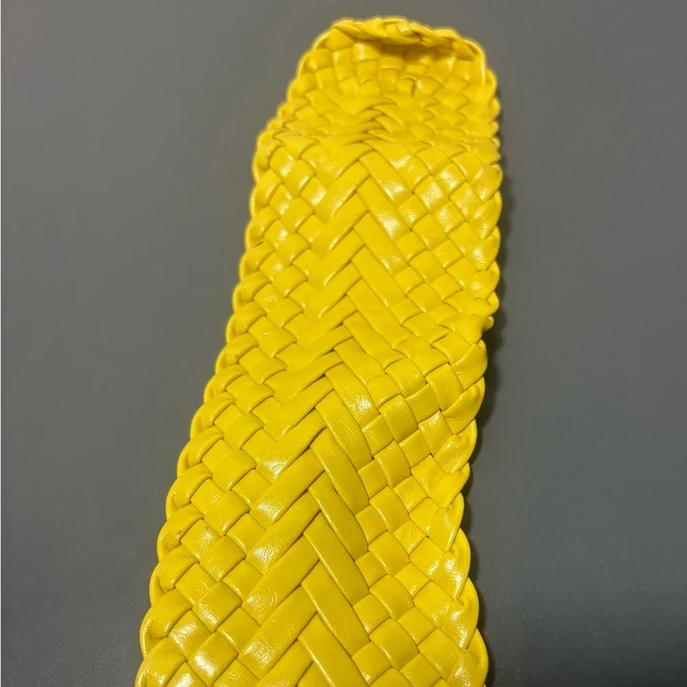 Yellow Braided Belt